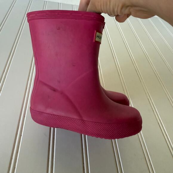Baby Pink Hunter Boots size 7 - Picture 7 of 12